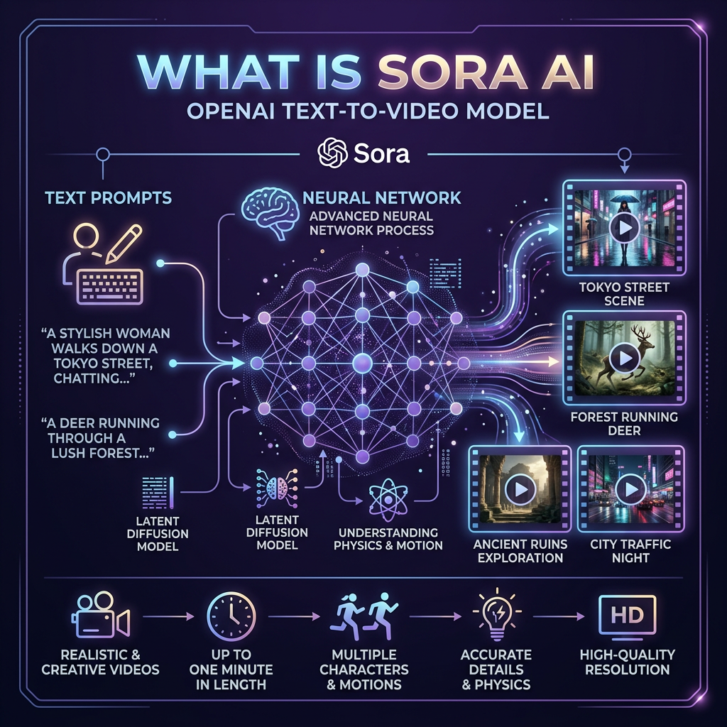 What is Sora AI - OpenAI text to video model explained